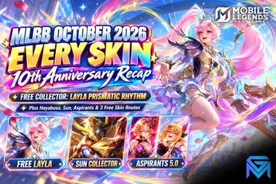 Rekap skin Mobile Legends Oktober 2026